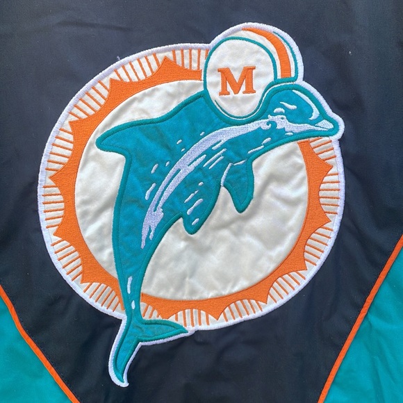 VINTAGE 1994 Miami Dolphins NFL Pro Player by Daniel Young Men's Jacket - Size L - Picture 14 of 15